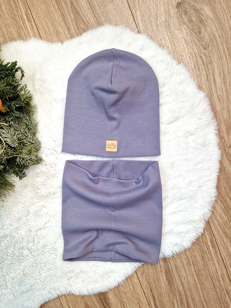 Czapka prążkowana STALOWY