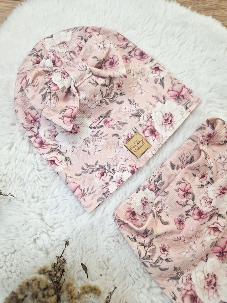 Czapka prążkowana PINK pastel flow FASONY