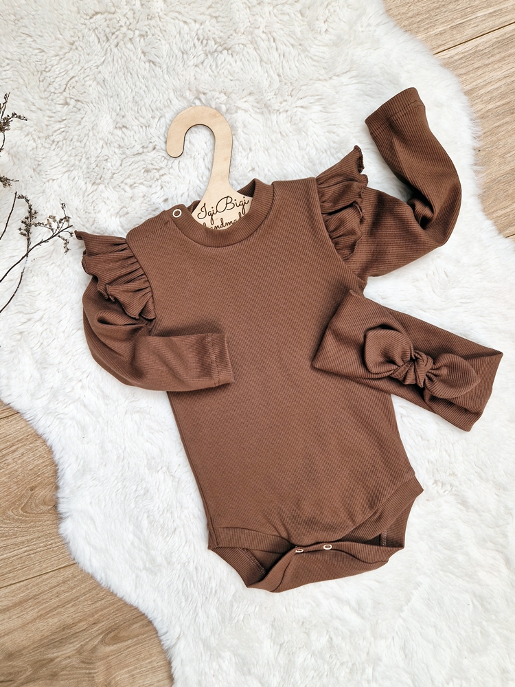 Body+legginsy prążkowane PRALINA
