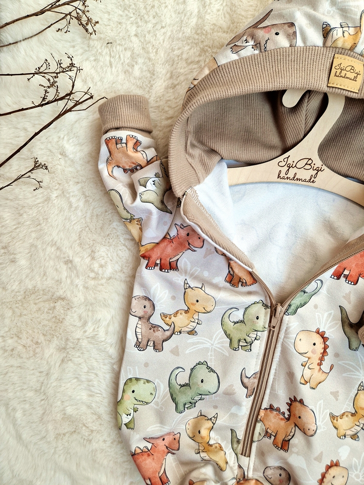 KOMBINEZON dresowy klasyczny CUTE DINOS
