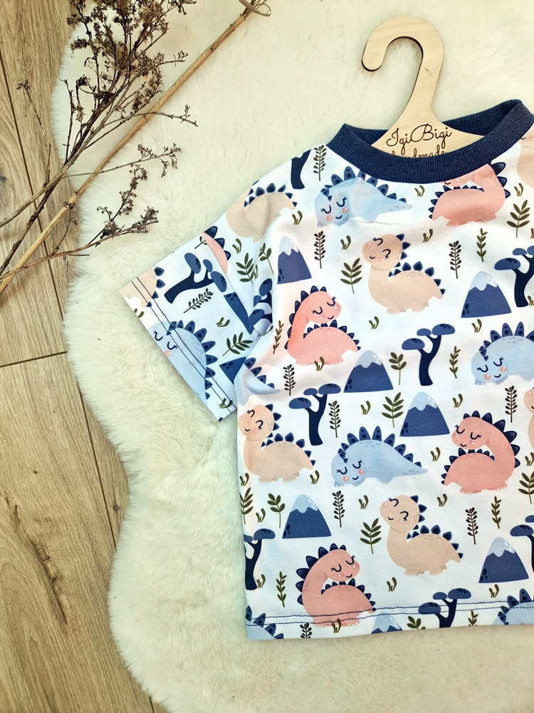 T-SHIRT dino blue