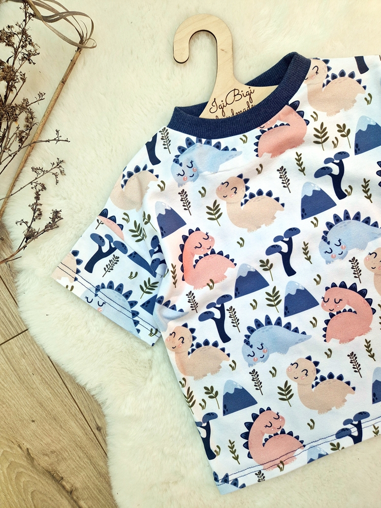 T-SHIRT dino blue